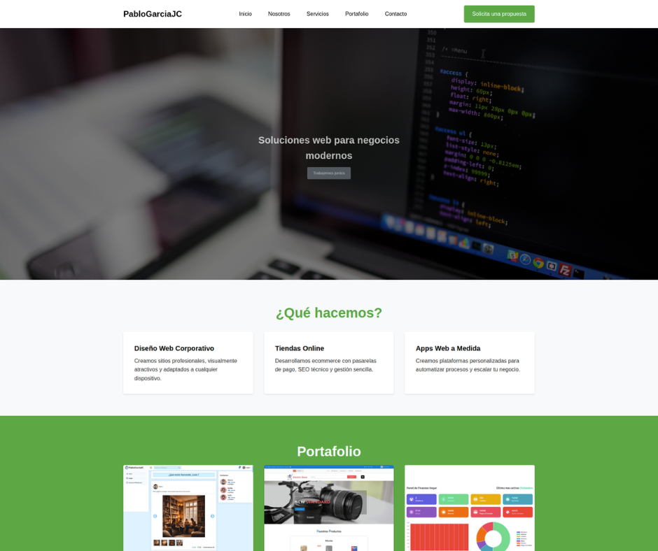 Landing Page CSS + BEM + Vanilla JS